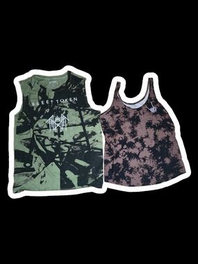 His Her Tanks - Sleep Token + Skeleton Hand Rock